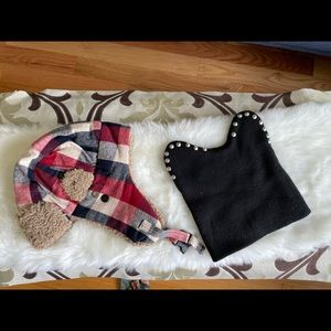 Urban pipeline trapper hat and cat ears studs hat